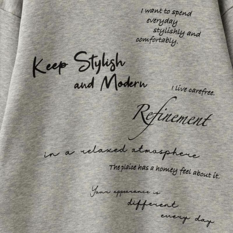 T-GRAPHICS  裏起毛メッセージトレーナー キッズ商品画像-7