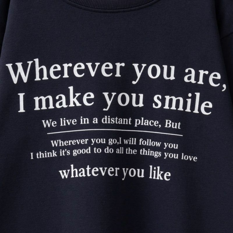 [期間限定価格]T-GRAPHICS  裏起毛メッセージトレーナー キッズ商品画像-8