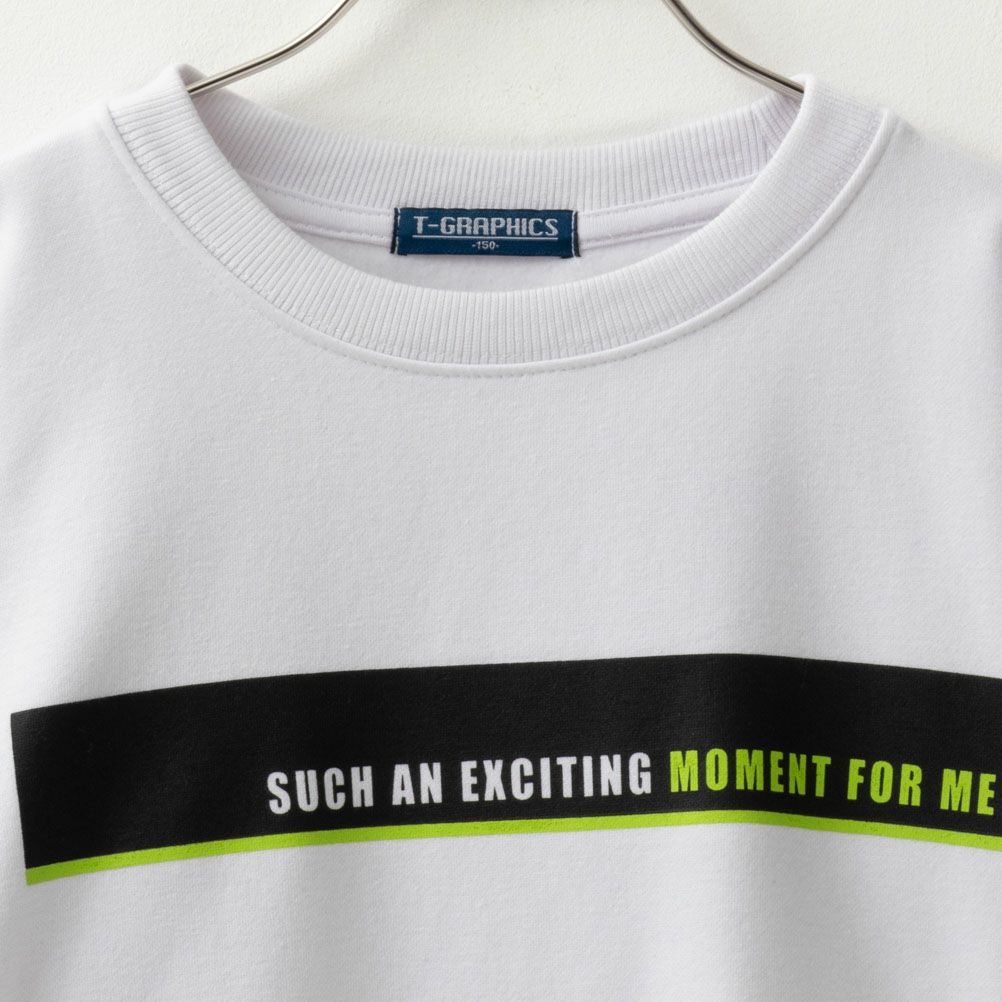 T-GRAPHICS 裏起毛プリントトレーナー キッズ