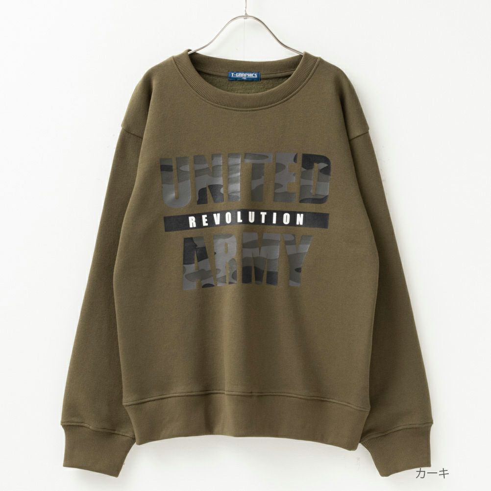 T-GRAPHICS 裏起毛プリントトレーナー キッズ