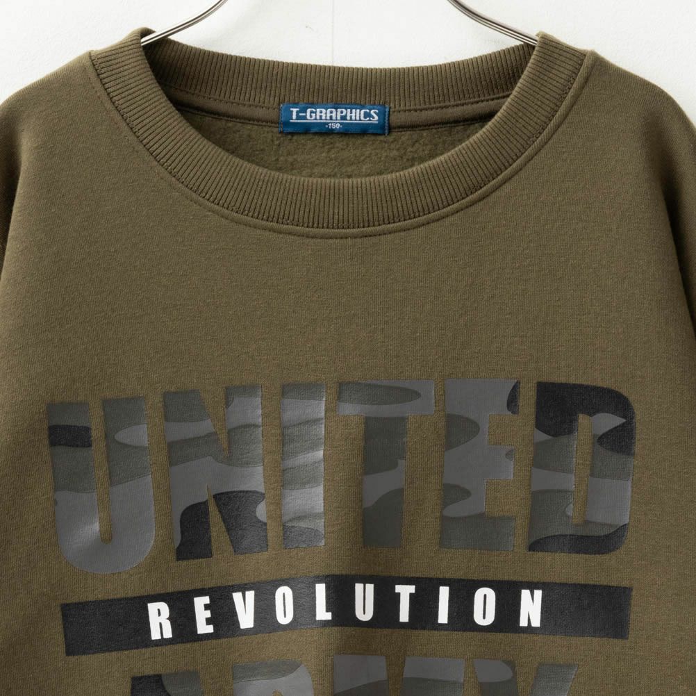 T-GRAPHICS 裏起毛プリントトレーナー キッズ