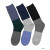 NAVY 温℃ クルーソックス 切替 3足組 メンズ