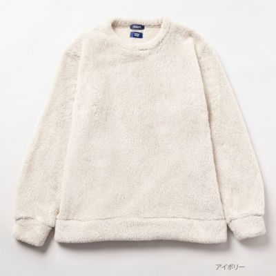 NAVY  サーモソーラー ボアクルーネック メンズ