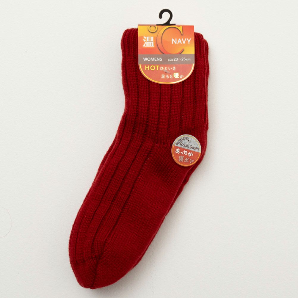 NAVY 温℃ ショートルームソックス レディース