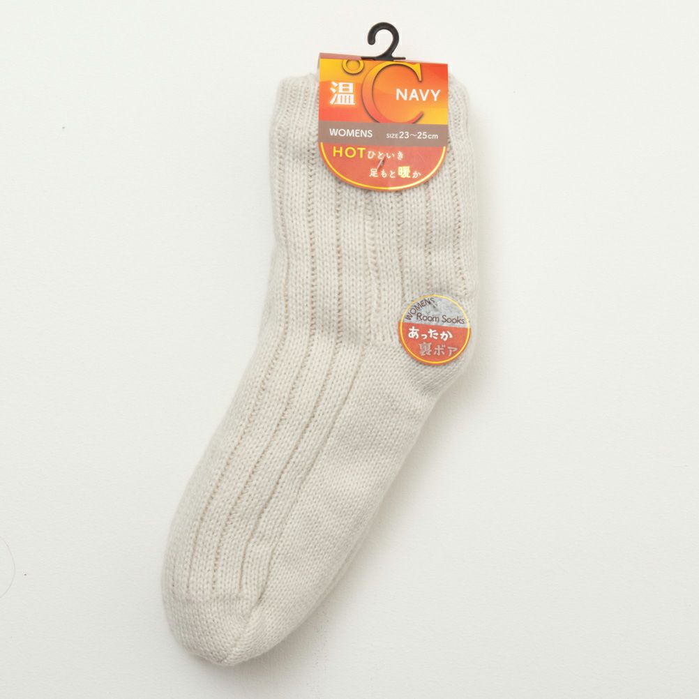 NAVY 温℃ ショートルームソックス レディース
