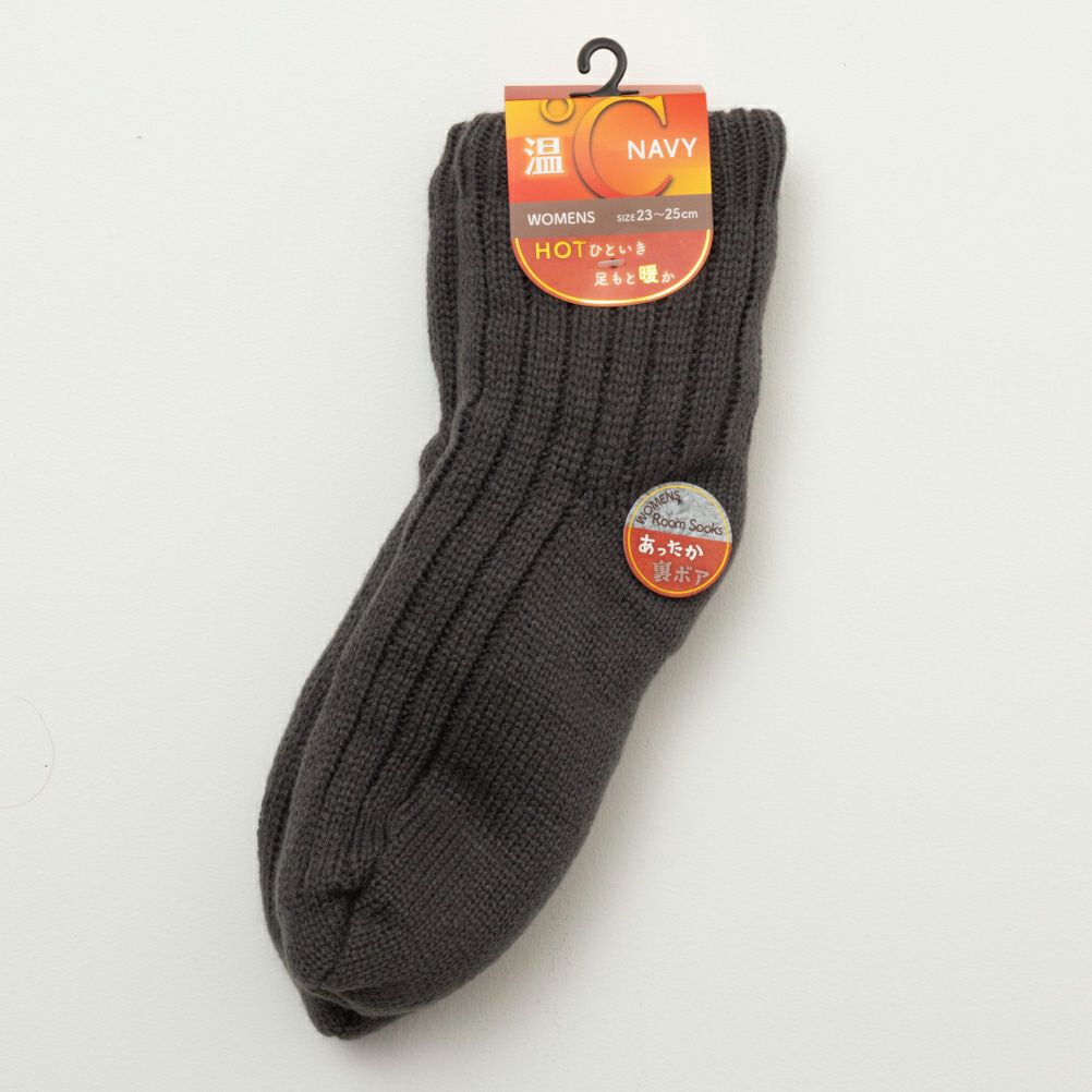 NAVY 温℃ ショートルームソックス レディース