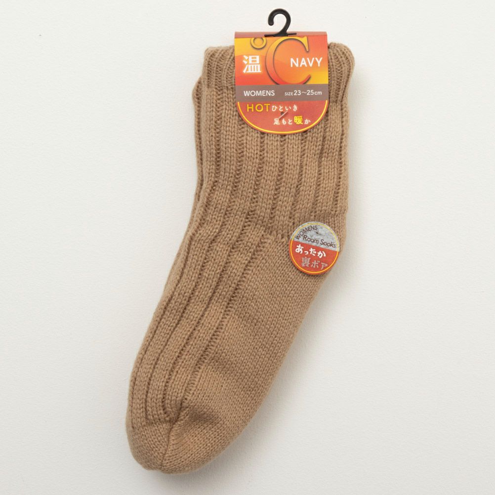 NAVY 温℃ ショートルームソックス レディース