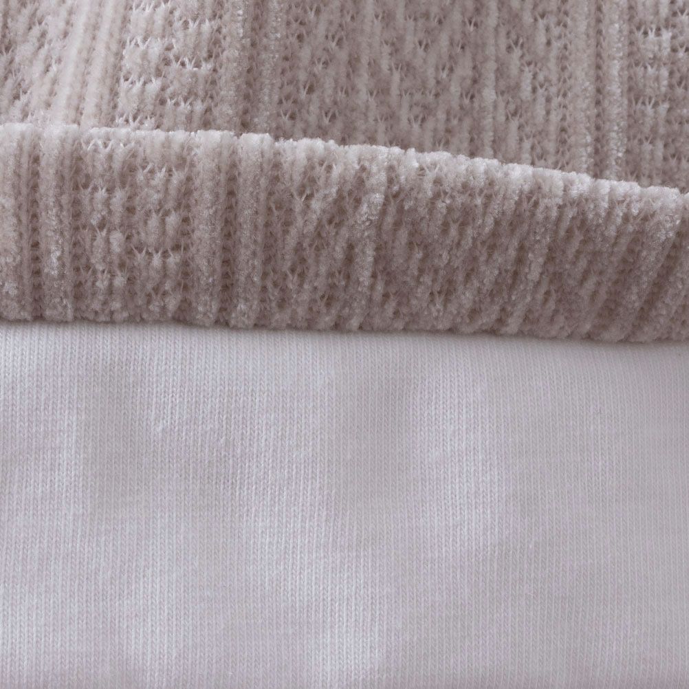 NAVY ヘリンボーンフェイクレイヤードプルオーバー メンズ