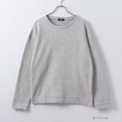 NAVY 温℃ 鹿の子クルーネックプルオーバー メンズ