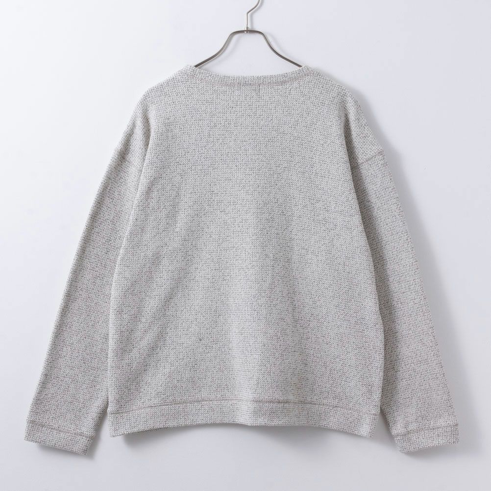 NAVY 温℃ 鹿の子クルーネックプルオーバー メンズ商品サムネイル-4