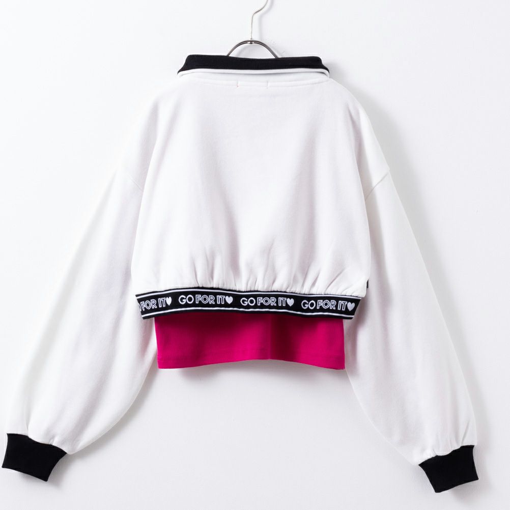 Simplify ショート丈ハーフジップアップアンサンブル キッズ