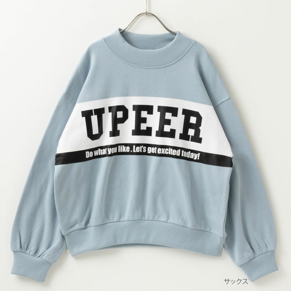 T-GRAPHICS ビッグロゴトレーナー キッズ