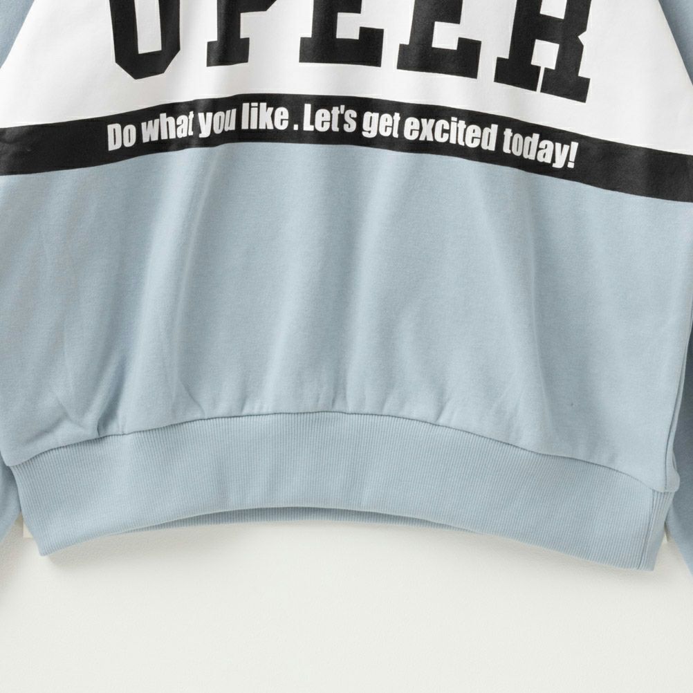 T-GRAPHICS ビッグロゴトレーナー キッズ