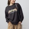 CONVERSE 裏毛シューズ刺繍トレーナー レディース