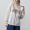 CONVERSE 裏毛シューズ刺繍トレーナー レディース