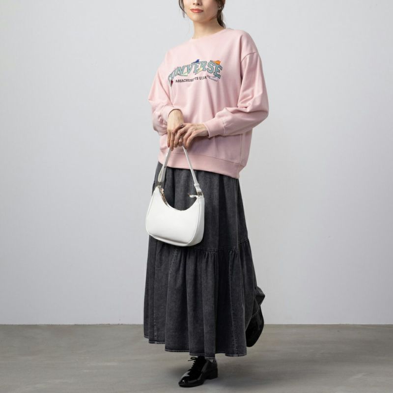 CONVERSE 裏毛シューズ刺繍トレーナー レディース商品画像-11