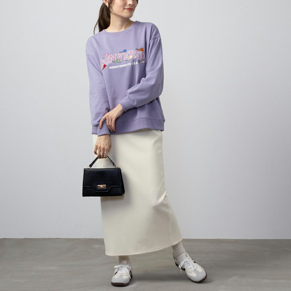 CONVERSE  裏毛シューズ刺繍トレーナー レディース商品サムネイル-13