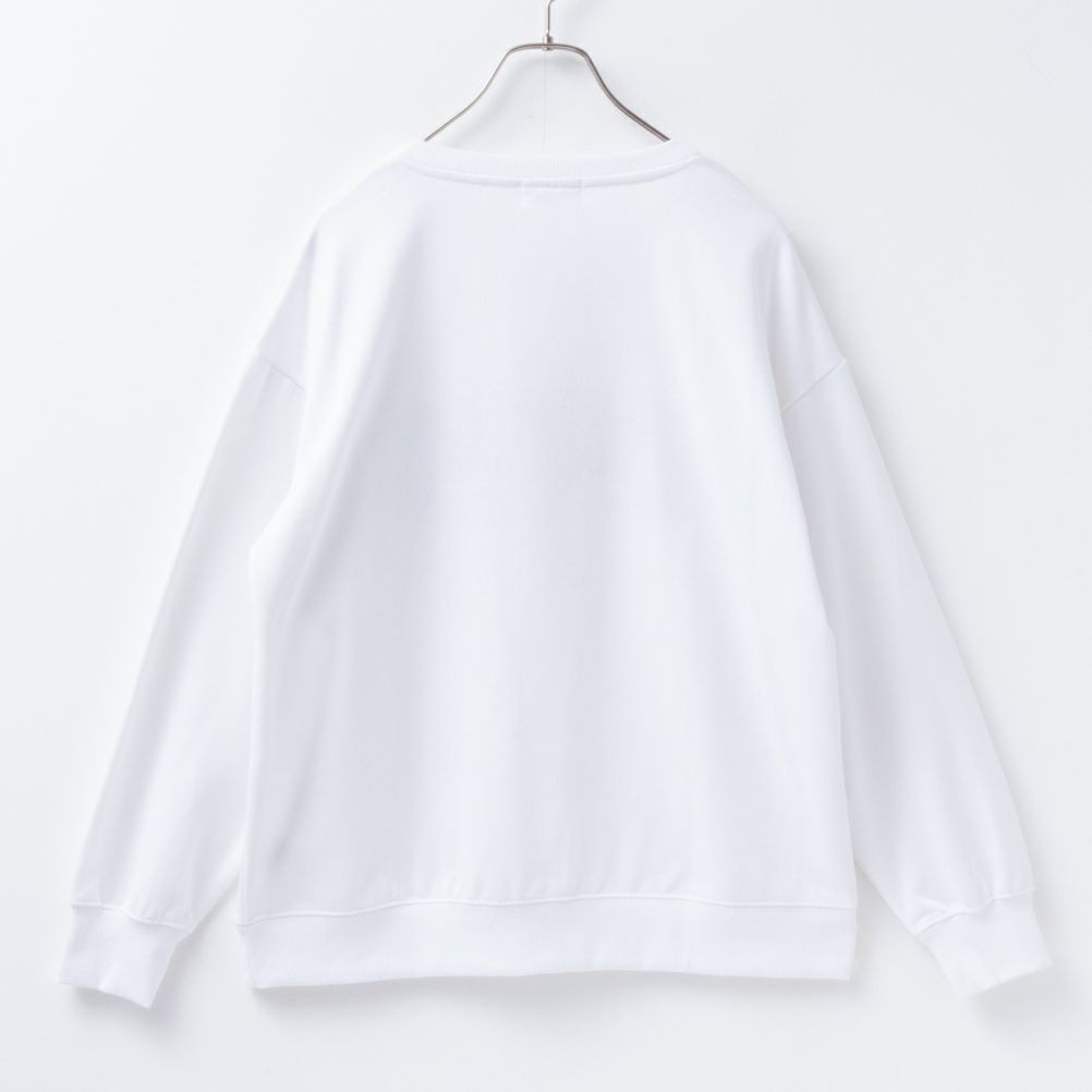 CONVERSE 裏毛シューズ刺繍トレーナー レディース