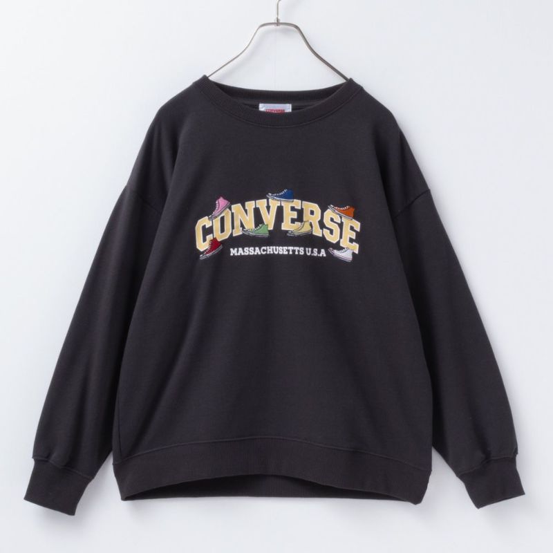 CONVERSE  裏毛シューズ刺繍トレーナー レディース商品画像-17