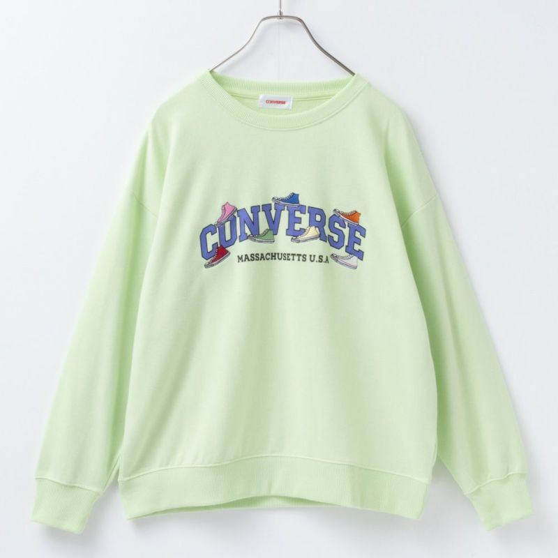 CONVERSE 裏毛シューズ刺繍トレーナー レディース商品画像-19