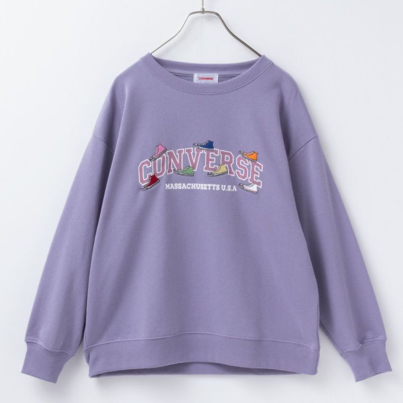 CONVERSE  裏毛シューズ刺繍トレーナー レディース商品画像-20