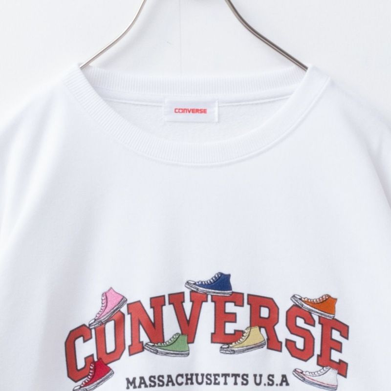 CONVERSE 裏毛シューズ刺繍トレーナー レディース商品画像-22