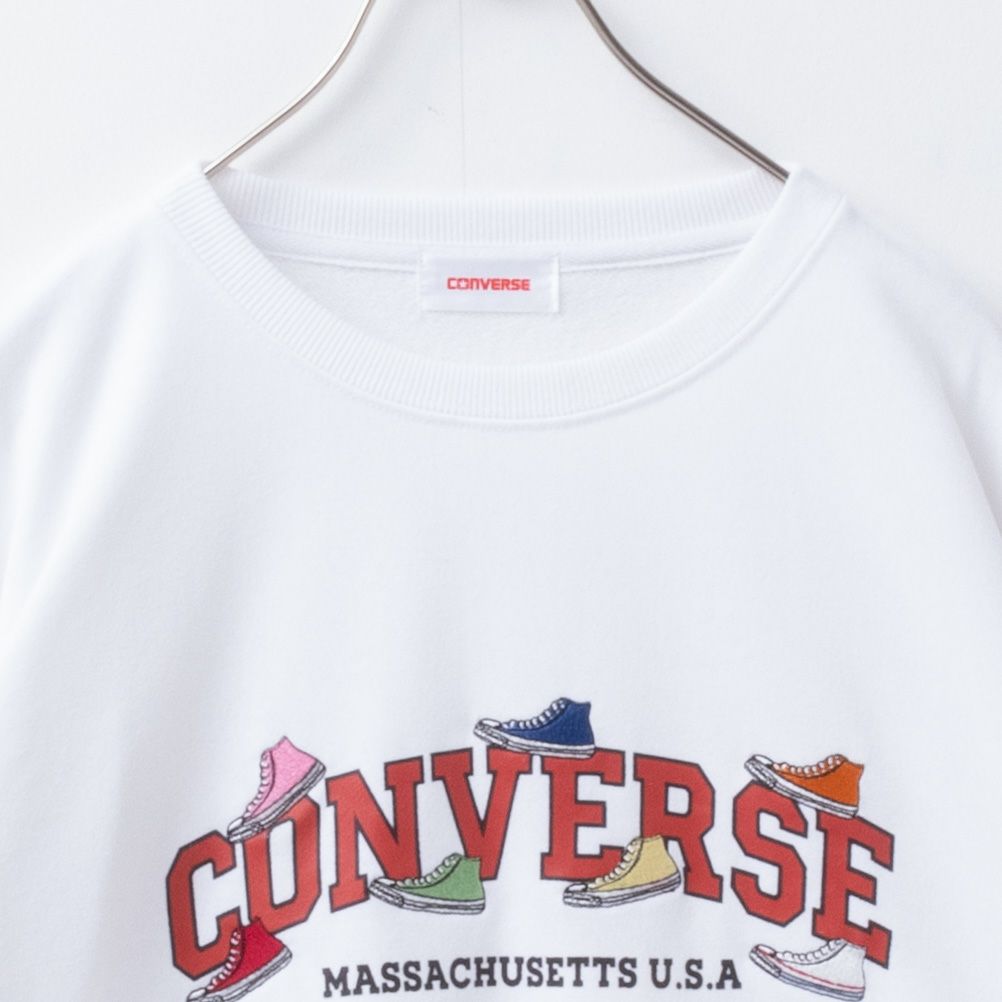 CONVERSE  裏毛シューズ刺繍トレーナー レディース商品サムネイル-22