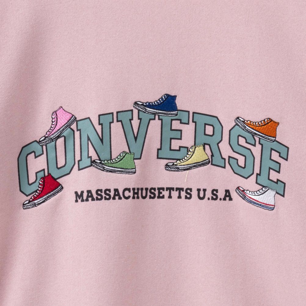 CONVERSE  裏毛シューズ刺繍トレーナー レディース商品サムネイル-27