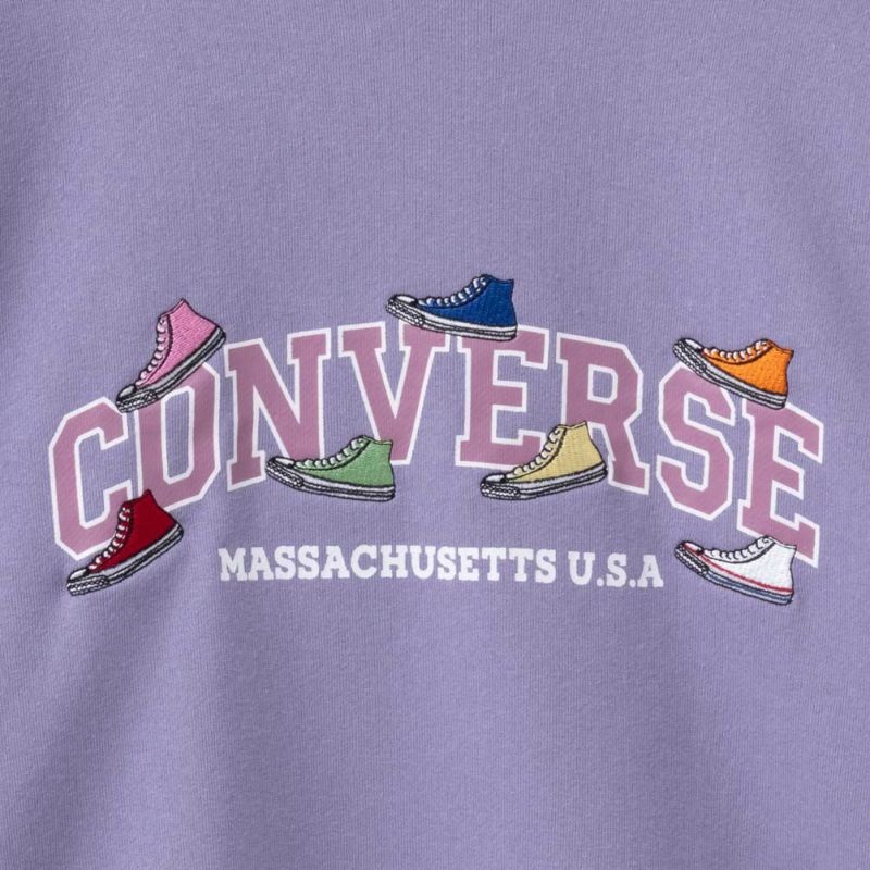 CONVERSE 裏毛シューズ刺繍トレーナー レディース商品画像-29