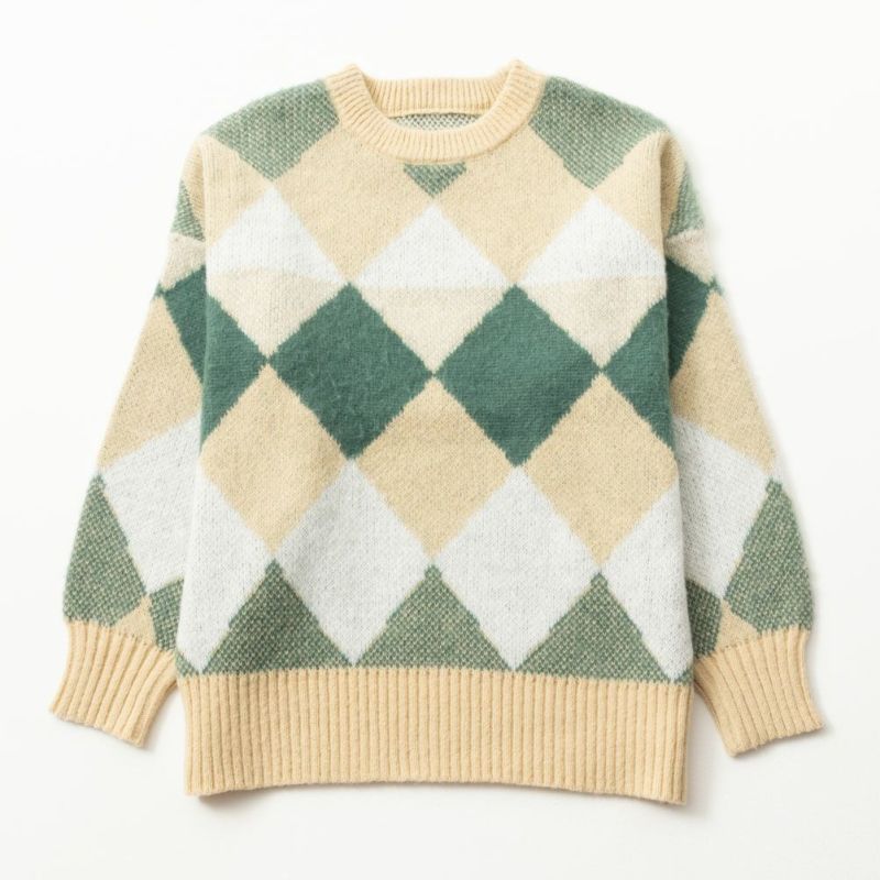 NAVY ジャガード ニット レディース商品画像-11