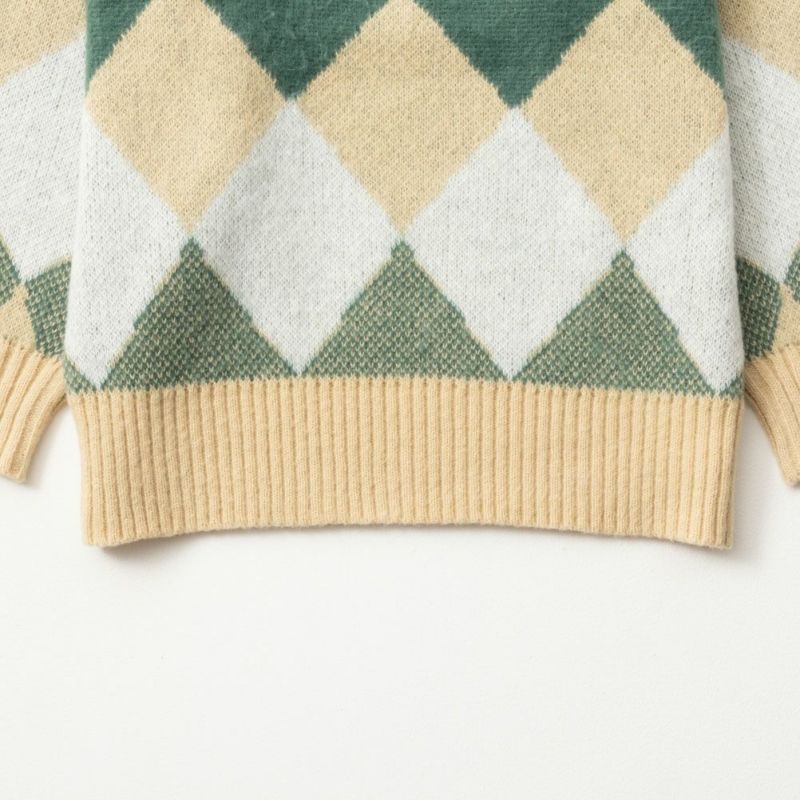 NAVY ジャガード ニット レディース商品画像-18