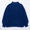 NAVY 静電気抑制 洗えるニット 畦モックネックプルオーバー レディース商品サムネイル-16