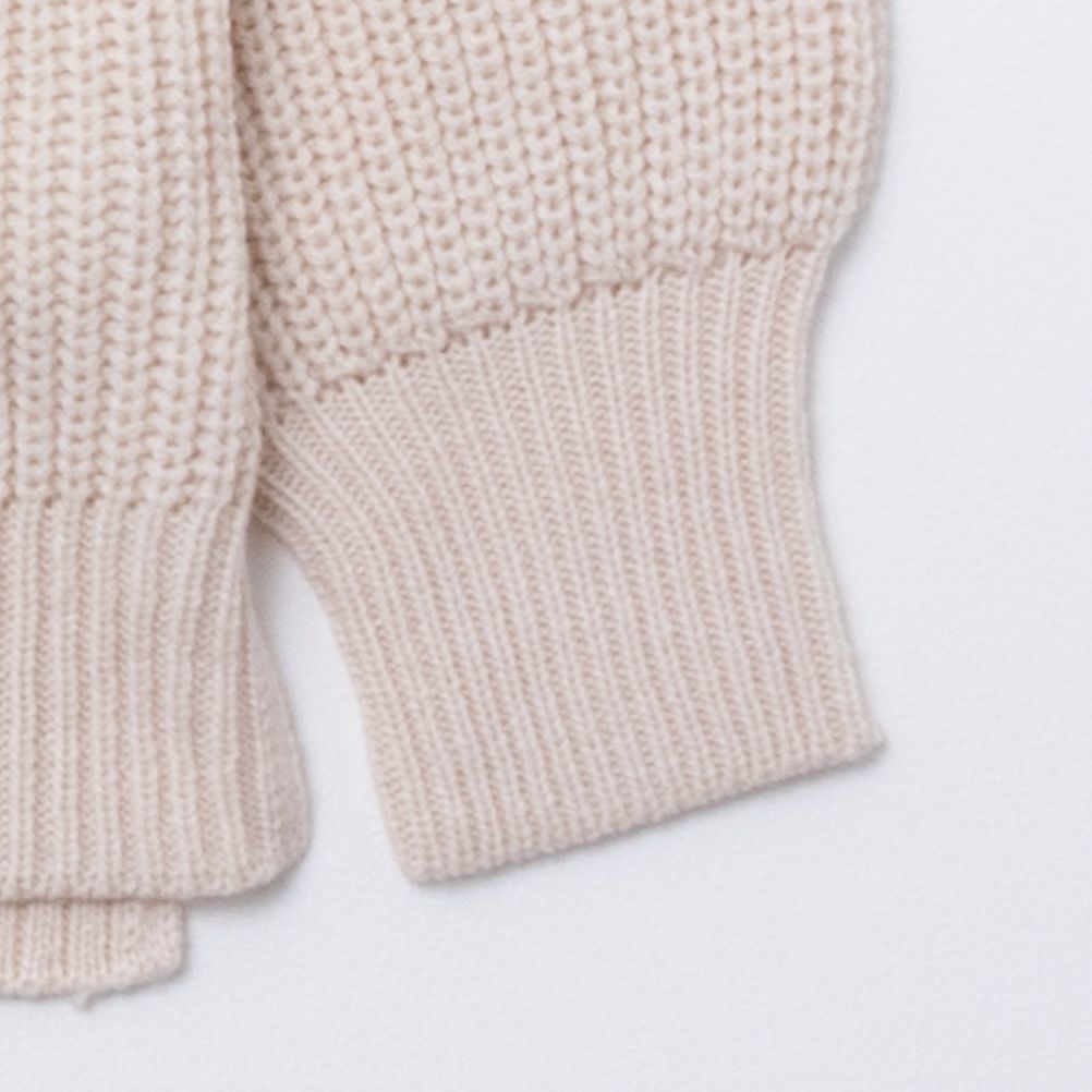 NAVY 静電気抑制 畔モックネックプルオーバー レディース