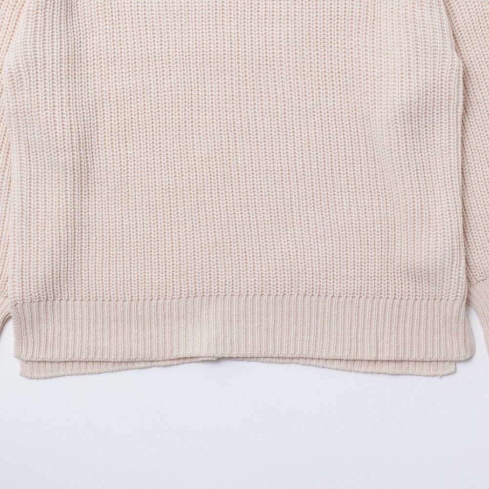 NAVY 静電気抑制 畔モックネックプルオーバー レディース