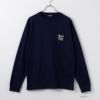 T-GRAPHICS アニマルワンポイント長袖Tシャツ メンズ