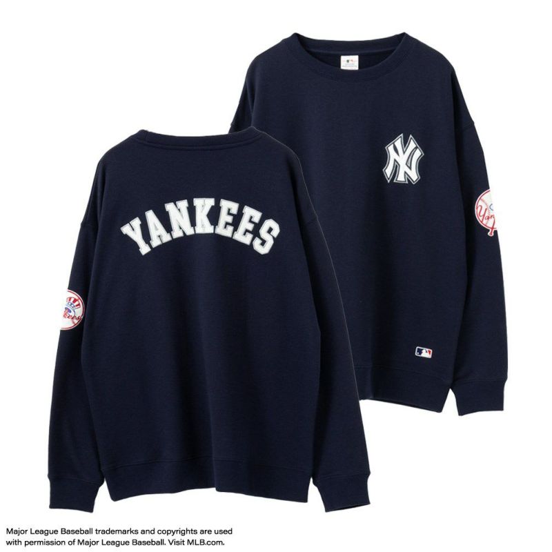 MLB  ワッペンクルーネックスウェット メンズ商品画像-4