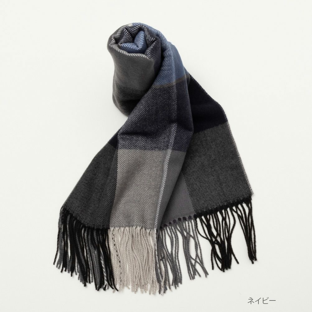 NAVY  チェックマフラー メンズ商品サムネイル-2