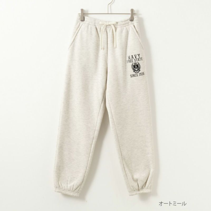 NAVY  裏ボアスウェットパンツ レディース商品画像-2