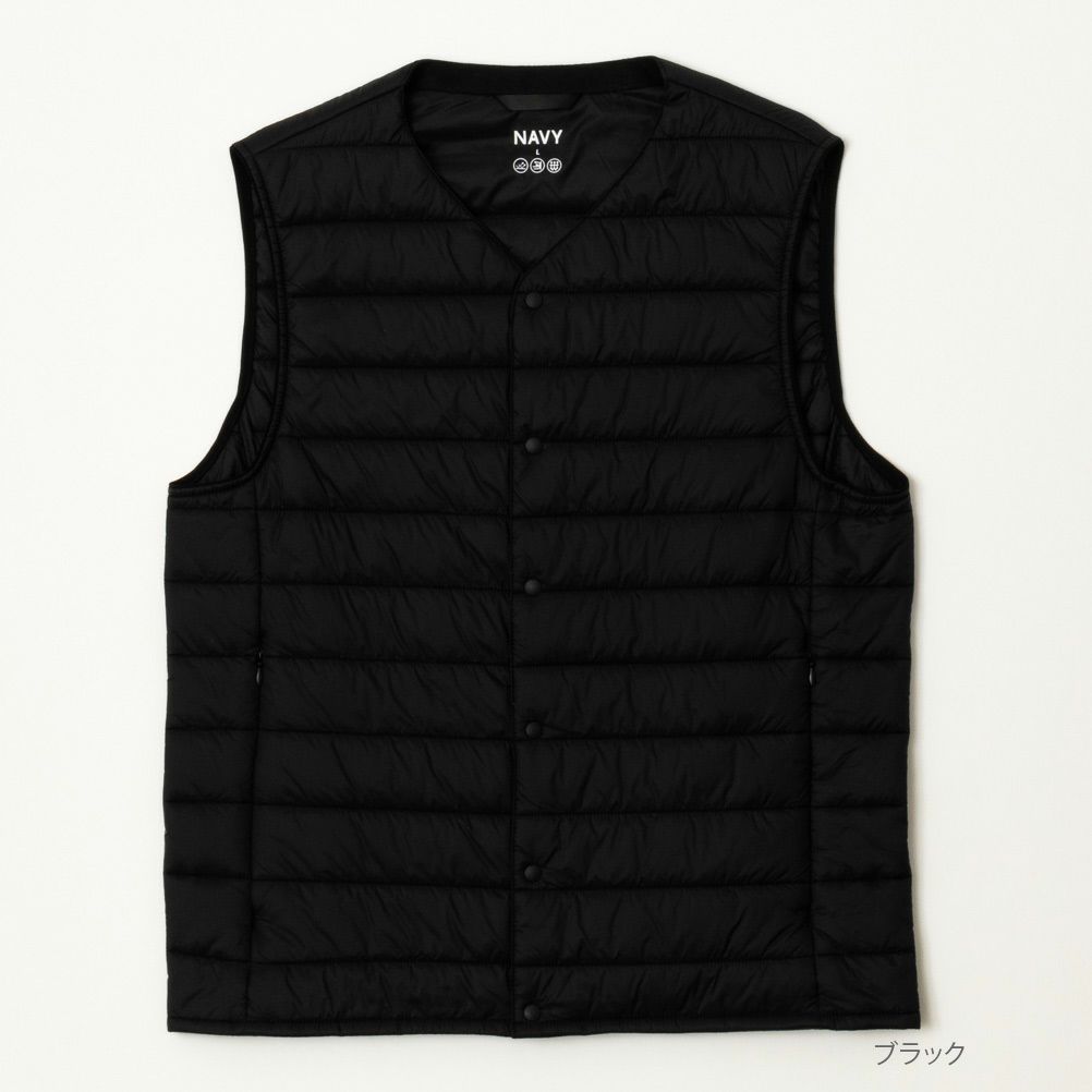 NAVY  20Dナイロンインナー中綿ベスト メンズ商品サムネイル-2