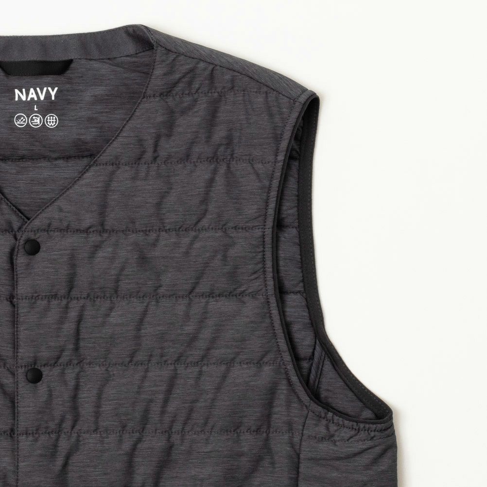 NAVY  20Dナイロンインナー中綿ベスト メンズ商品サムネイル-6