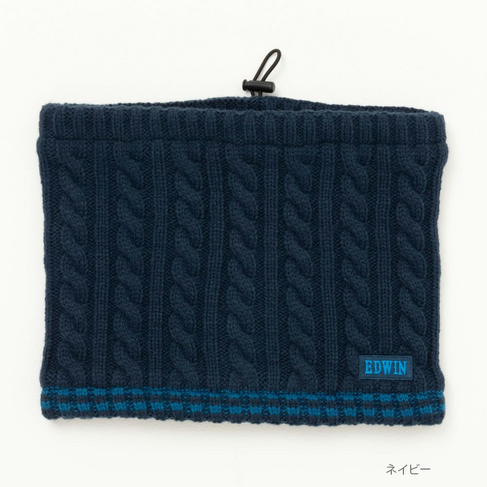 EDWIN ケーブル編みネックウォーマー メンズ商品サムネイル-2