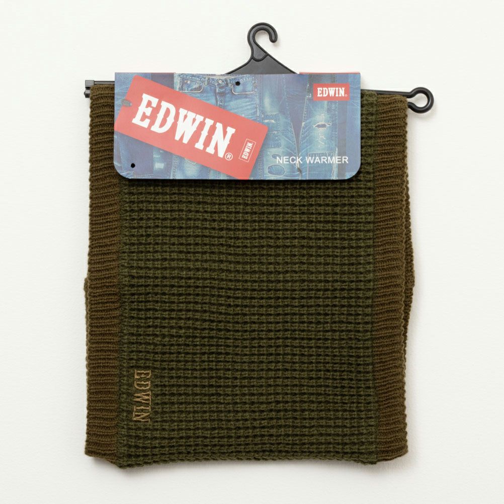 EDWIN ワッフルリブネックウォーマー メンズ