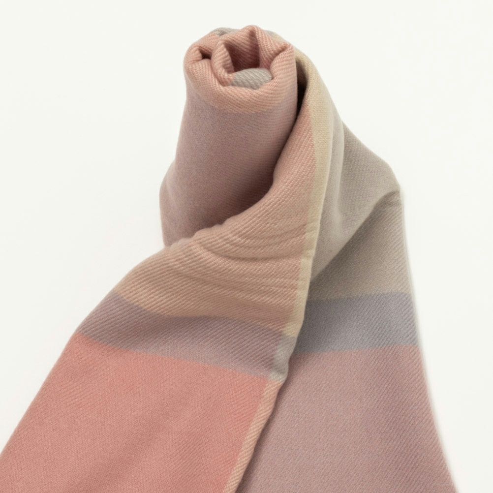 NAVY チェック柄マフラー レディース