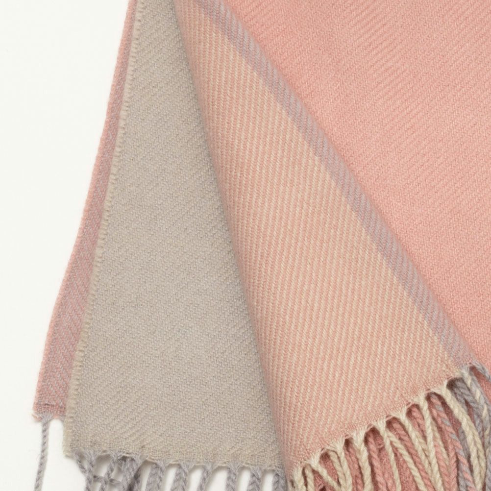 NAVY チェック柄マフラー レディース