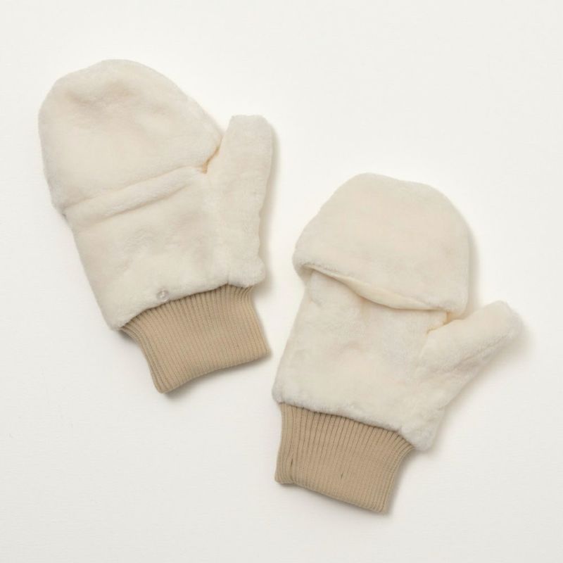 NAVY  ファーグローブ レディース商品画像-4