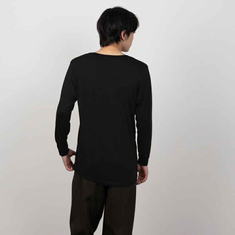 [値下げ]MAC HEAT  Vネック9分袖インナーシャツ メンズ メール便 対応商品商品画像-5