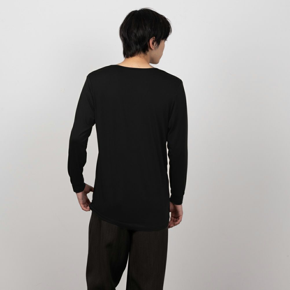 MAC HEAT Vネック9分袖インナーシャツ メンズ ネコポス 対応商品