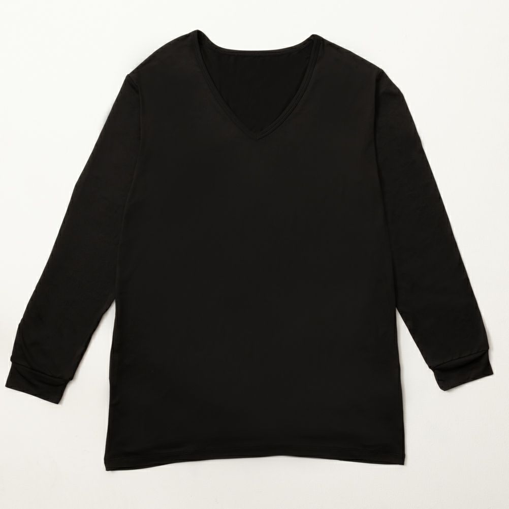 MAC HEAT  Vネック9分袖インナーシャツ メンズ メール便 対応商品商品サムネイル-7