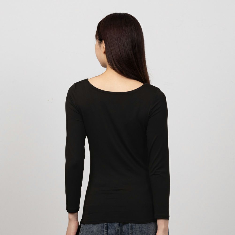 [期間限定価格]MAC HEAT  Uネック8分袖インナーシャツ レディース メール便 対応商品商品画像-5