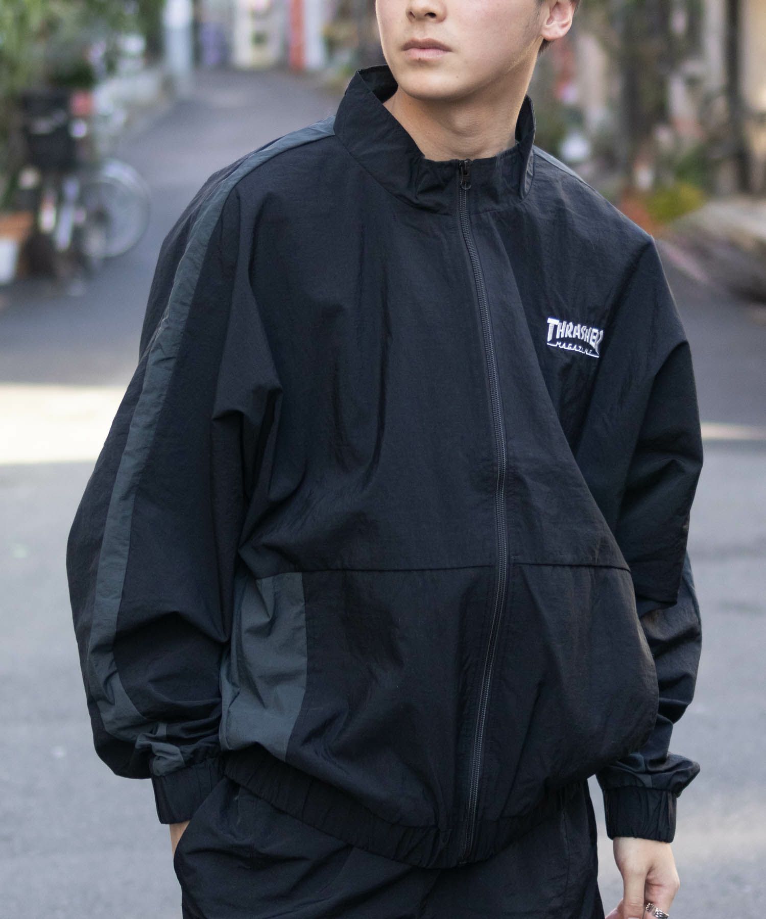 THRASHER 裏メッシュブルゾン メンズ